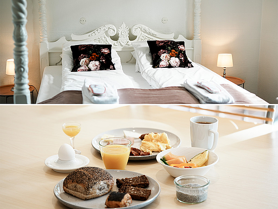 overnatning morgenmad aktionær hotel