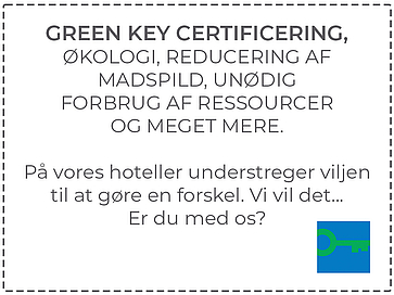 Danske Hoteller A/S tager ansvar for miljøet og Green Key certificerer hoteller